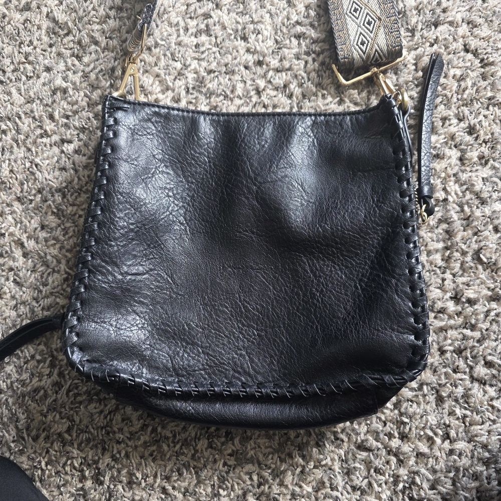 Antik Kraft Black Leather Women's Bag